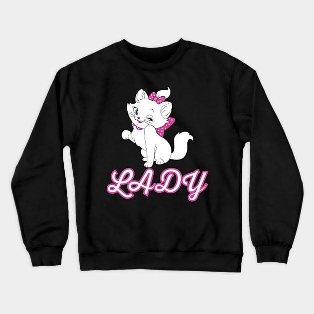 Lady tee design birthday gift graphic Crewneck Sweatshirt by TeeSeller07